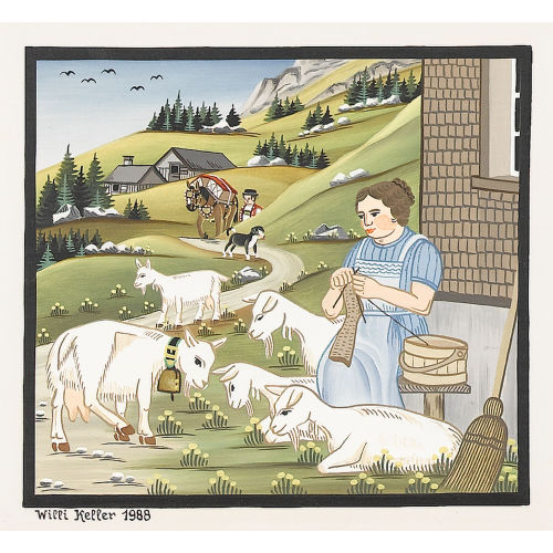WILLI KELLER : Appenzeller Leben. Gegenst�cke (DOBIASCHOFSKY AUKTIONEN AG)