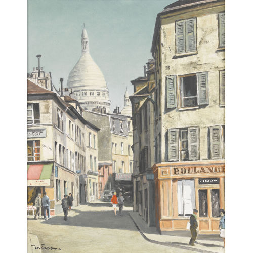 WALTER) FELBRA (EIGTL. FELLER-BRAND : Montmartre mit Sacr�-Coeur (DOBIASCHOFSKY AUKTIONEN AG)