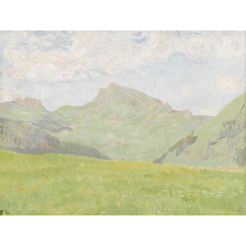 DAVID ESTOPPEY : Sommerliche Berglandschaft (DOBIASCHOFSKY AUKTIONEN AG)