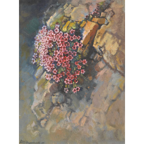 ARMIN SCHWARZENBACH : Polsterblumen auf steinigem Grund (DOBIASCHOFSKY AUKTIONEN AG)