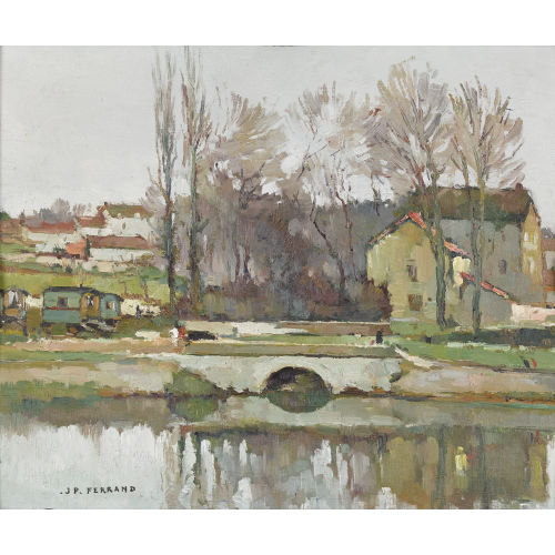 JEAN-PIERRE FERRAND : 'La Seine � Ponthierry' (DOBIASCHOFSKY AUKTIONEN AG)