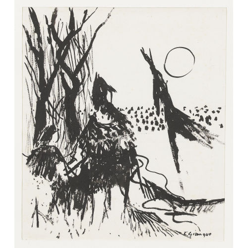 FERNAND GIAUQUE : Landschaft mit Figuren (DOBIASCHOFSKY AUKTIONEN AG)