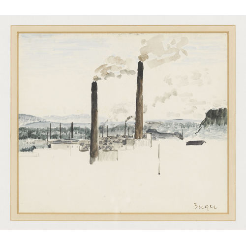 HANS BERGER : Papierfabrik in Biberist (DOBIASCHOFSKY AUKTIONEN AG)