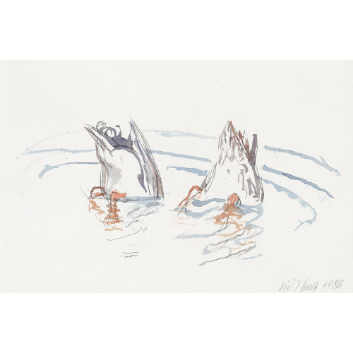 FRITZ HUG : Tauchende Enten (DOBIASCHOFSKY AUKTIONEN AG)