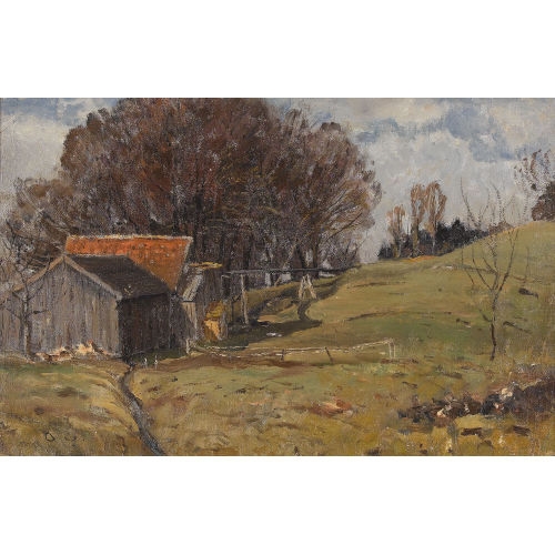 OTTO GAMPERT : Herbstlandschaft am Waldrand (DOBIASCHOFSKY AUKTIONEN AG)