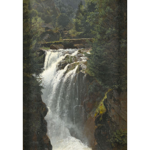 WILHELM BERNHARD BENTELI : Wasserfall bei Thun (DOBIASCHOFSKY AUKTIONEN AG)