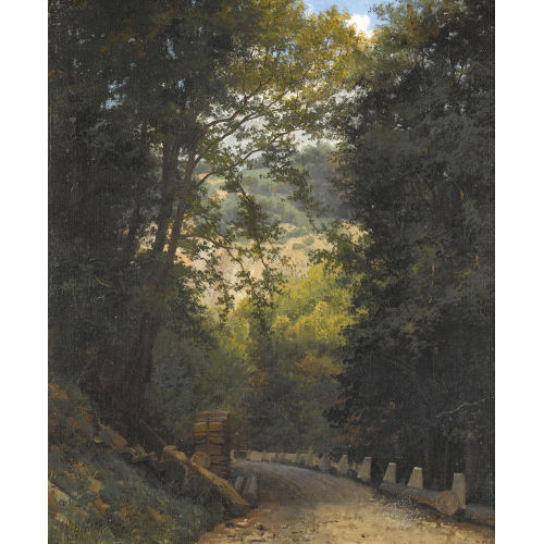 WILHELM BERNHARD BENTELI : 'Gummischlucht (Oertlischlucht)' (DOBIASCHOFSKY AUKTIONEN AG)