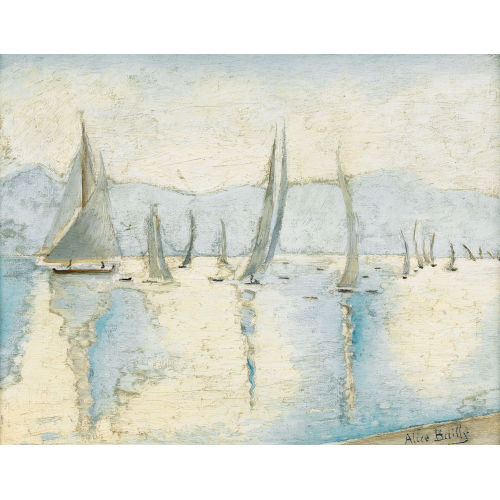ALICE BAILLY : Seepartie mit Segelschiffen (DOBIASCHOFSKY AUKTIONEN AG)