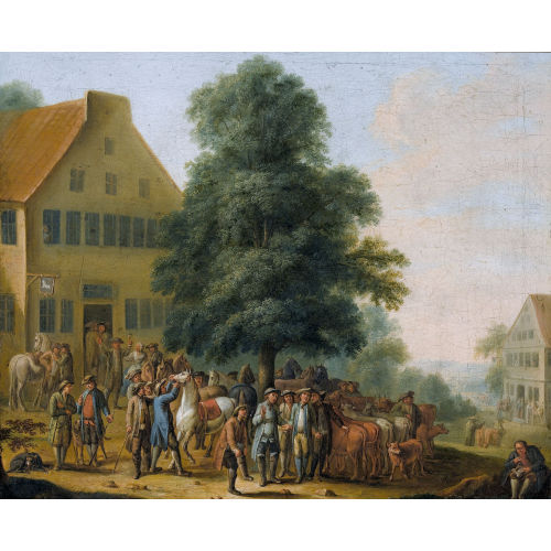 ADOLPHE GANDON : Der Pferdemarkt (DOBIASCHOFSKY AUKTIONEN AG)