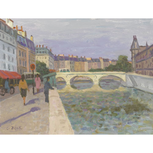 LEO DECK : 'Pont St-Michel, Paris' (DOBIASCHOFSKY AUKTIONEN AG)
