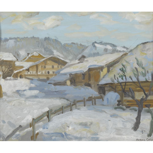 FRANZ GEHRI : 'Hiver au Hasliberg' (DOBIASCHOFSKY AUKTIONEN AG)