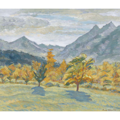 FRANZ GEHRI : 'Herbst in den Bergen' (DOBIASCHOFSKY AUKTIONEN AG)