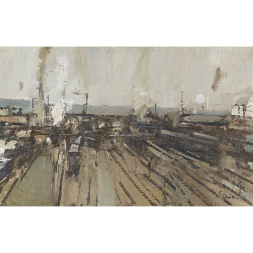 WALTER EMIL M�LLER : Z�rcher Bahnhofspartie (DOBIASCHOFSKY AUKTIONEN AG)