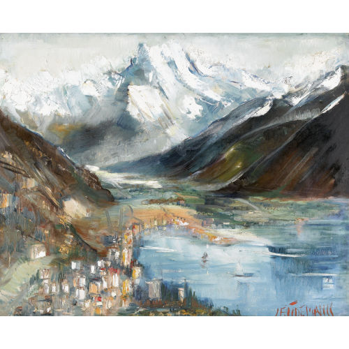 JANIS FERDINANDS TIDEMANIS : Herbstliche Ansicht der Dents du Midi (DOBIASCHOFSKY AUKTIONEN AG)