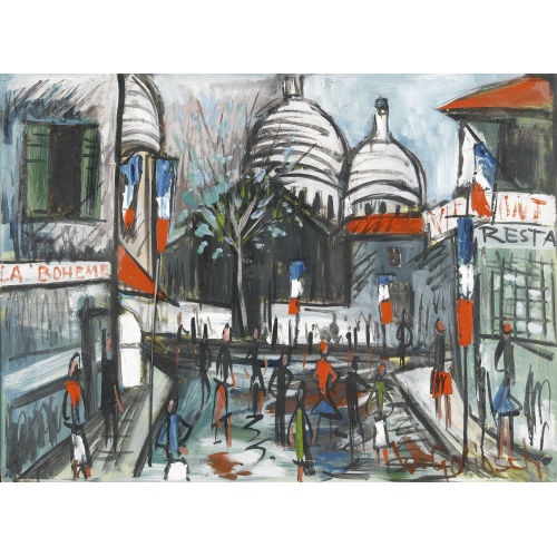 WILLIAM GOLIASCH : Auf dem Montmartre in Paris (DOBIASCHOFSKY AUKTIONEN AG)