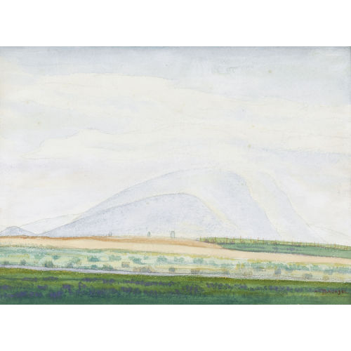 ALBERT TRACHSEL : Weite Landschaft mit Bergkette (DOBIASCHOFSKY AUKTIONEN AG)