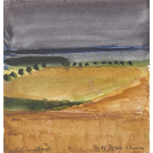 ALBERT CHAVAZ : 'Soleil couchant' (DOBIASCHOFSKY AUKTIONEN AG)