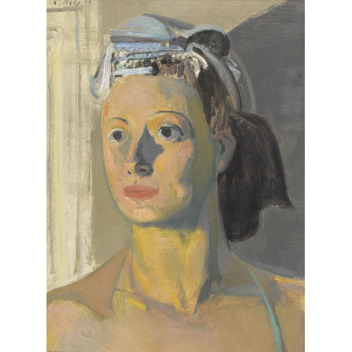 ADRIEN HOLY : 'Jeune femme au turban' (DOBIASCHOFSKY AUKTIONEN AG)