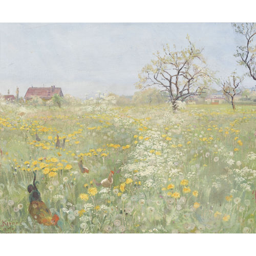 ROBERT KIENER : Sommerwiese bei Bern (DOBIASCHOFSKY AUKTIONEN AG)