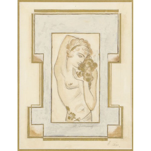 MAURICE BARRAUD : Femme avec raisins (DOBIASCHOFSKY AUKTIONEN AG)