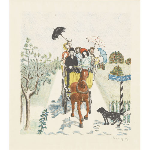 HANS BERGER : Kutschenfahrt (DOBIASCHOFSKY AUKTIONEN AG)