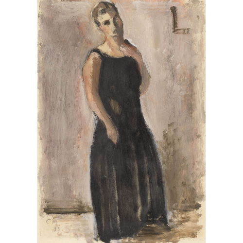 CUNO AMIET : Dame im schwarzen Kleid (DOBIASCHOFSKY AUKTIONEN AG)
