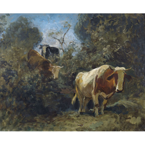 RUDOLF KOLLER : Landschaft mit K�hen (DOBIASCHOFSKY AUKTIONEN AG)