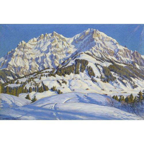 WALDEMAR THEOPHIL FINK : 'Der grosse Lohner im Winter' (DOBIASCHOFSKY AUKTIONEN AG)