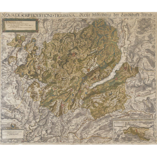 HANS CONRAD GYGER : 'Nova descriptio ditionis Tigurinae...' (DOBIASCHOFSKY AUKTIONEN AG)