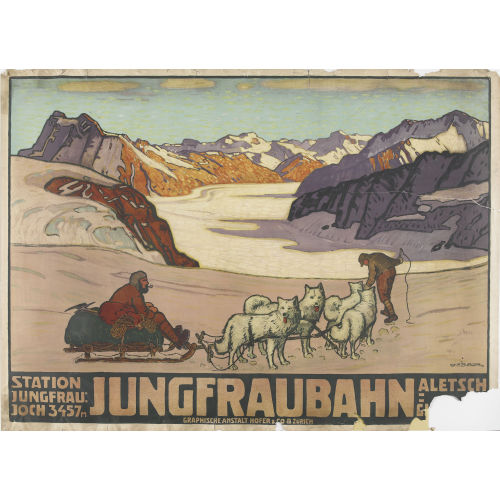 WILLY (WILHELM) FRIEDRICH BURGER : 'Jungfraubahn' (DOBIASCHOFSKY AUKTIONEN AG)