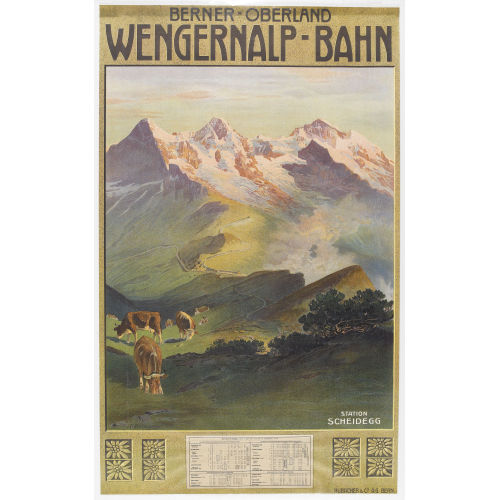 ANTON RECKZIEGEL : 'Wengernalp-Bahn' (DOBIASCHOFSKY AUKTIONEN AG)