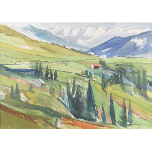 HANS ROHNER : Weite Berglandschaft (DOBIASCHOFSKY AUKTIONEN AG)