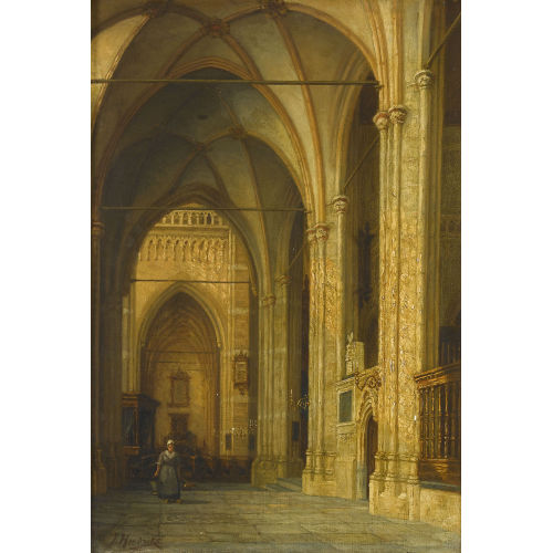 JURRIEN HENDRIKS : Interieur der Eusebiuskerk in Arnheim (DOBIASCHOFSKY AUKTIONEN AG)