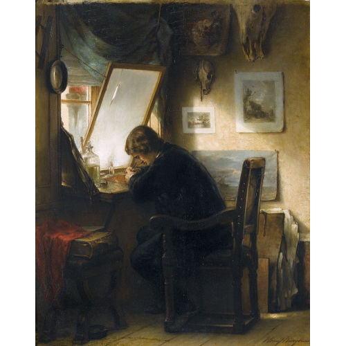 HENDRICUS JACOBUS (EIGTL. BURGERS BURGERS : Kupferstecher im Atelier (DOBIASCHOFSKY AUKTIONEN AG)