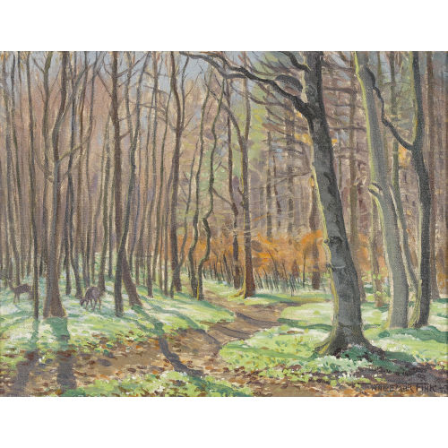 WALDEMAR THEOPHIL FINK : 'Fr�hling im Wald' (DOBIASCHOFSKY AUKTIONEN AG)