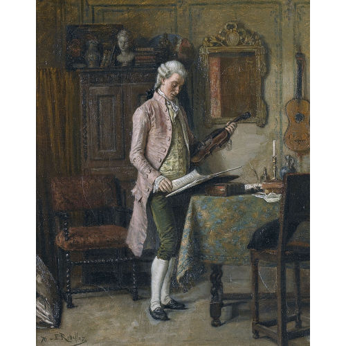 �MILE ROBELLAZ : 'Le musicien' (DOBIASCHOFSKY AUKTIONEN AG)