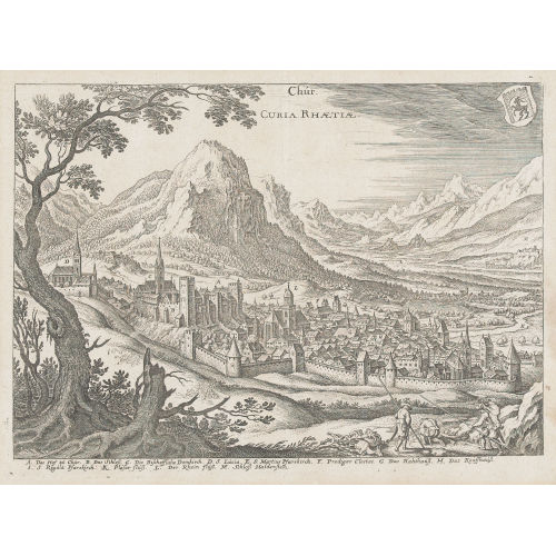 MATTH�US I MERIAN : 'Chur. Curia Rhaetiae' (DOBIASCHOFSKY AUKTIONEN AG)
