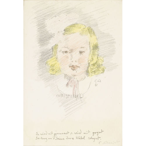 CUNO AMIET : 'Christineli' (DOBIASCHOFSKY AUKTIONEN AG)