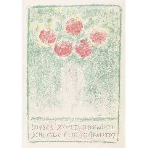 CUNO AMIET : 'Blumenvase mit Rosen' (DOBIASCHOFSKY AUKTIONEN AG)
