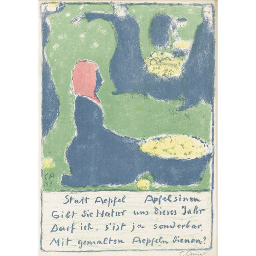 CUNO AMIET : 'Obsternte' (DOBIASCHOFSKY AUKTIONEN AG)