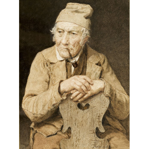 ALBERT ANKER : Sitzender Bauer mit Pfeife (DOBIASCHOFSKY AUKTIONEN AG)