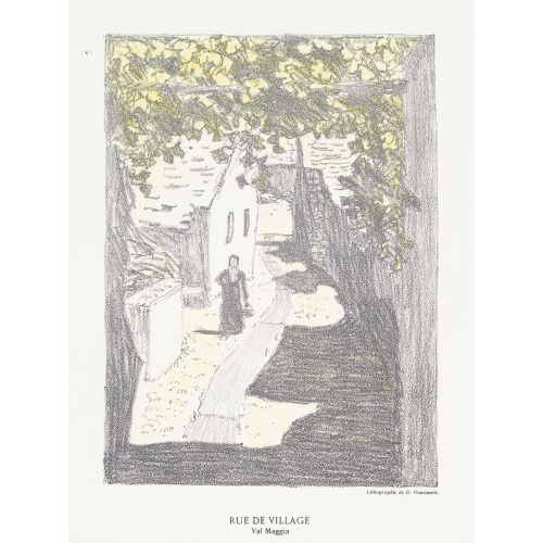 GIOVANNI GIACOMETTI : 'Rue de village, Val Maggia' (DOBIASCHOFSKY AUKTIONEN AG)