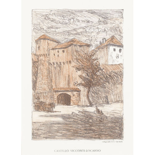 GIOVANNI GIACOMETTI : 'Castello Vicconti-Locarno' (DOBIASCHOFSKY AUKTIONEN AG)