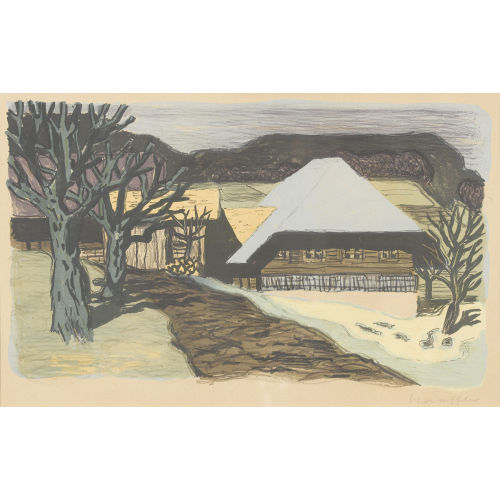FRED STAUFFER : Emmentaler Bauernhaus (DOBIASCHOFSKY AUKTIONEN AG)
