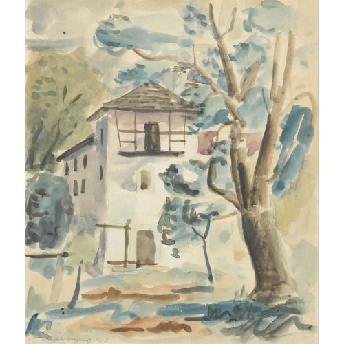 HEINRICH HERZIG : Sommerliche Hauspartie (DOBIASCHOFSKY AUKTIONEN AG)