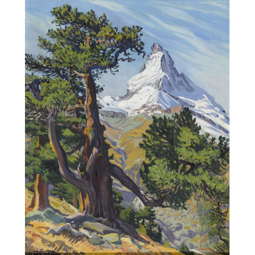 WALDEMAR THEOPHIL FINK : 'Arve mit Matterhorn' (DOBIASCHOFSKY AUKTIONEN AG)