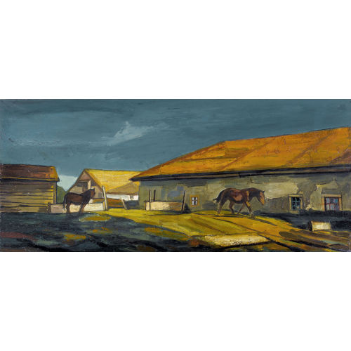 ALBERT SCHNYDER : 'Chevaux apr�s l′orage' (DOBIASCHOFSKY AUKTIONEN AG)