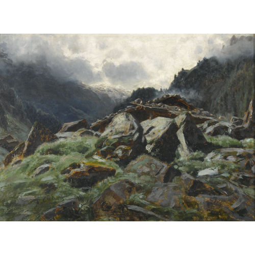 ALBERT HENRY JOHN GOS : 'Mazot valaisan' (DOBIASCHOFSKY AUKTIONEN AG)