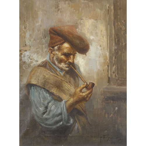 RAFFAELE FRIGERIO : Der Pfeifenraucher (DOBIASCHOFSKY AUKTIONEN AG)