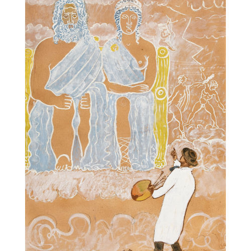 CUNO AMIET : Das Fresko mit seinem Entwerfer (DOBIASCHOFSKY AUKTIONEN AG)